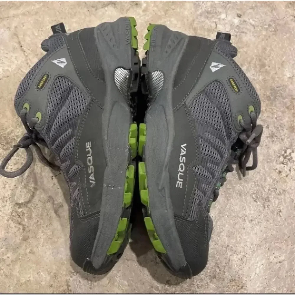 Vasque Velocity Green Gray Hiking Shoes Sneaker Gore-Tex Women 8.5